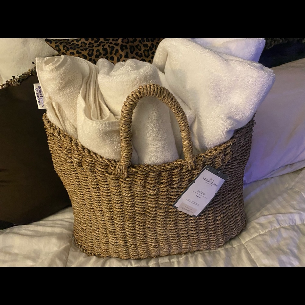 Woven basket decor/ purse